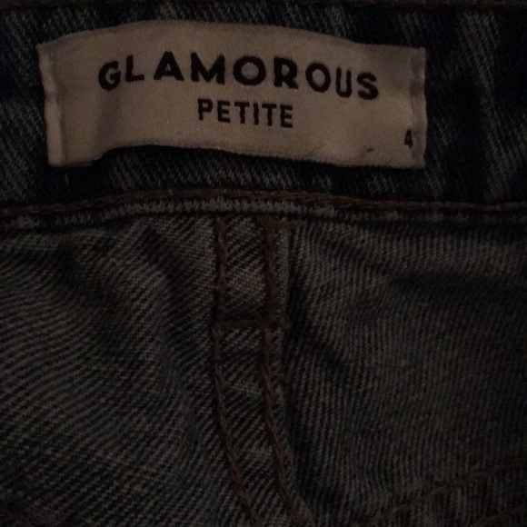 GLAMOURAS PETITE Floral Embroidered Jeans - Picture 5 of 5